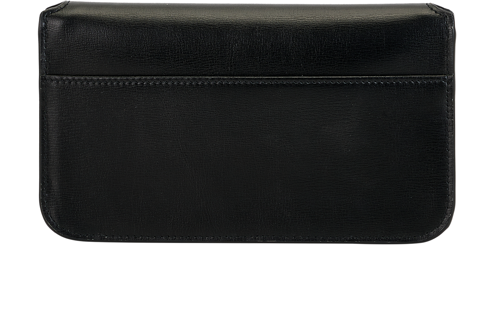 Saint Laurent Cassandre Phone Holder, &pound;850, Accessories, Black, Leather, Back view